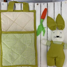 Load image into Gallery viewer, Soft Children's Cotton Bunny in a Blanket Toy (Assorted Colours)