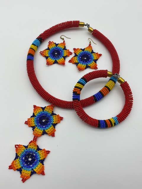 Handmade Traditional Beaded Jewellery Set