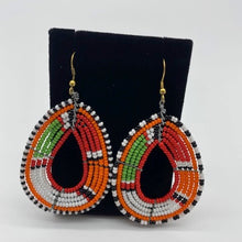 Load image into Gallery viewer, Handmade Traditional Colours of Kenya Necklace &amp; Earrings Set
