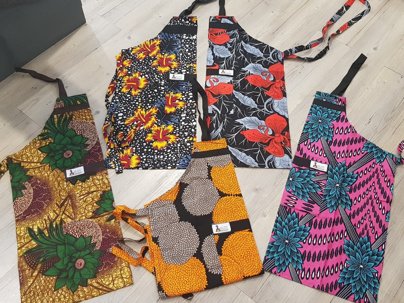 African Print Aprons (Assorted Colours and Designs)