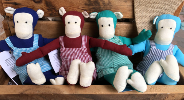 Handmade Soft Fabric Monkey Toy