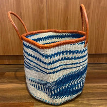 Load image into Gallery viewer, Kenyan Handwoven Extra Large Sisal Bag with Leather Rim and Handles
